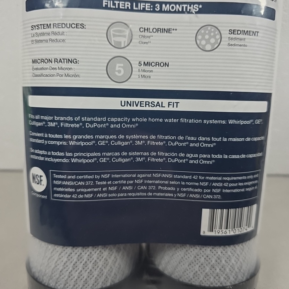Whirlpool Standard Capacity Carbon Whole Home Water Filter - 2 Pack - WHA2BF5 - Picture 5 of 5